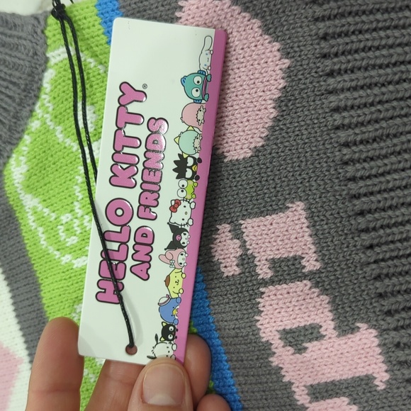 NWT Sanrio Hello Kitty & Friends Keroppi Crop Sweater Vest, Size Small - Picture 3 of 7